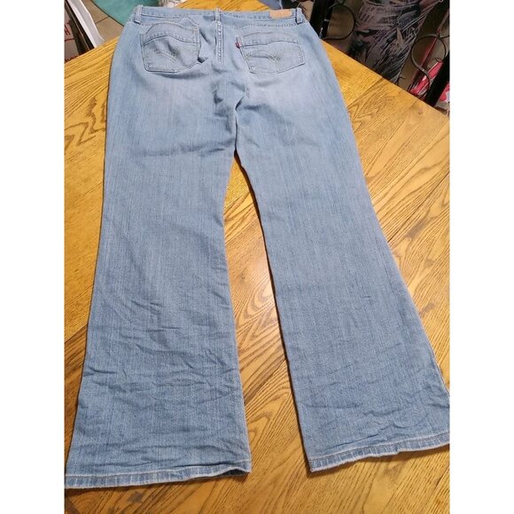 LEVI STRAUSS Jeans Womens 12M BLUE BOOTCUT CURVY Preowned Denim BOOT CUT Used - Picture 10 of 11